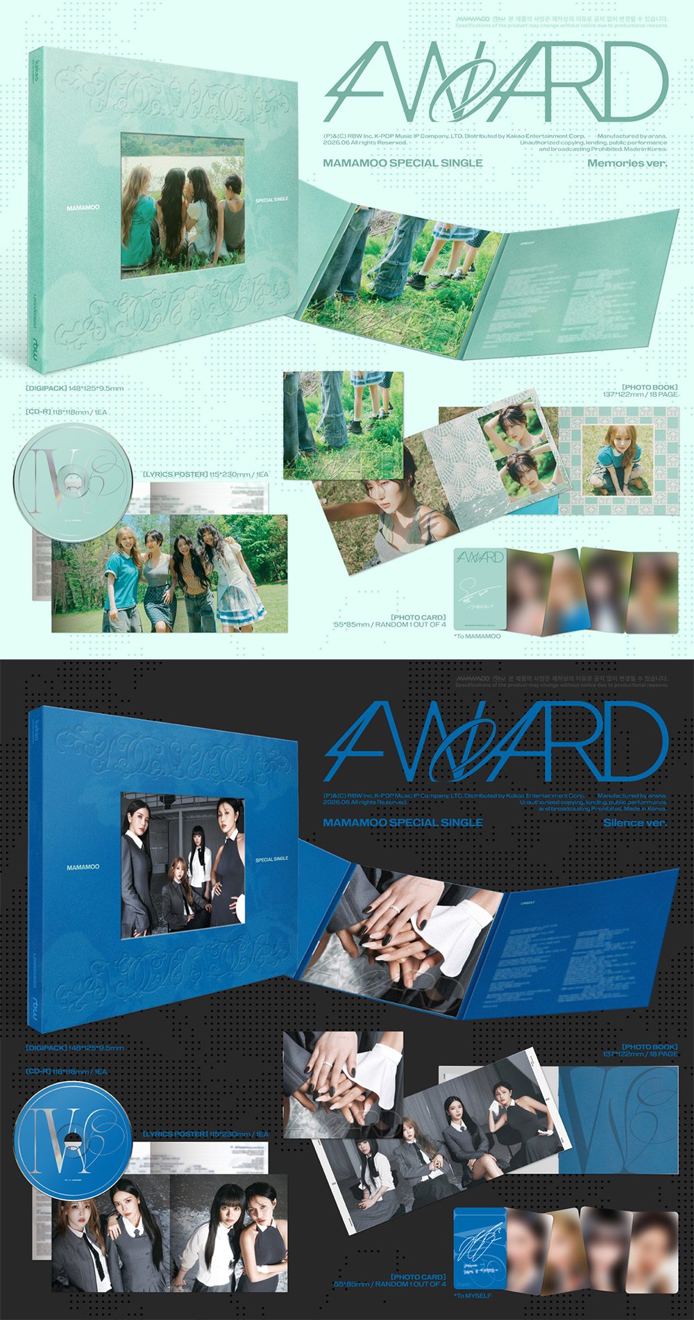 Mamamoo  Special Single Album [4WARD] 